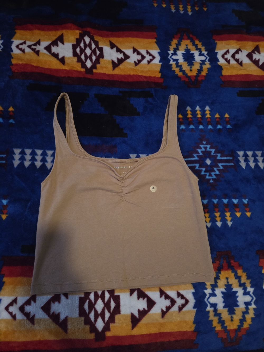 American Eagle Outfitters Tan Cropped Camisole Top